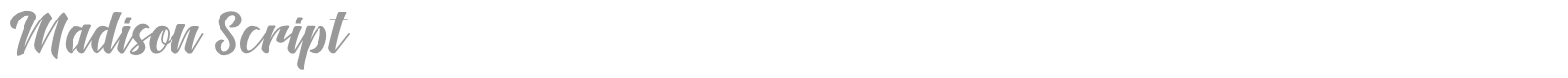 Madison Script font preview
